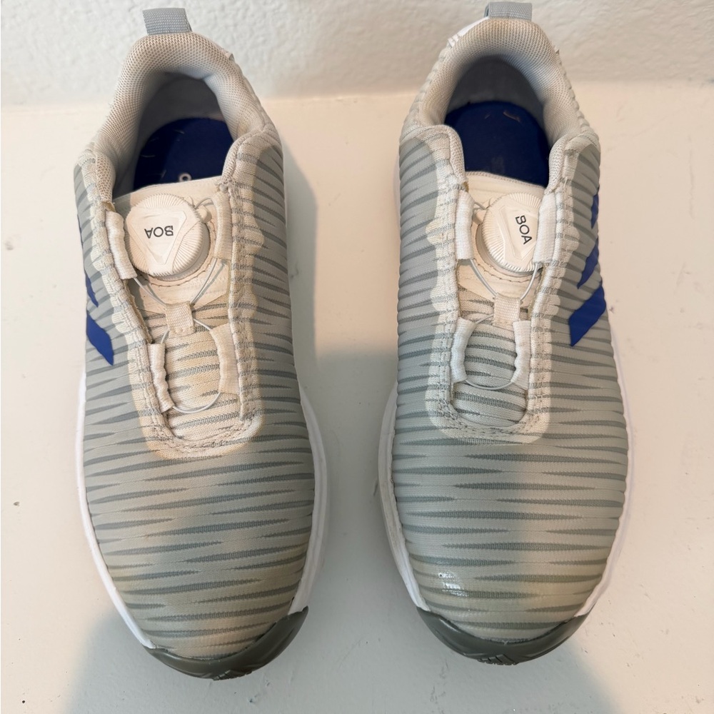 adidas Kids Gray and Blue Sneakers